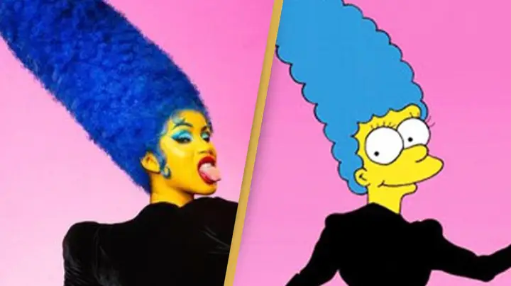 Amenazan a Cardi B por su disfraz de Marge Simpson en Halloween