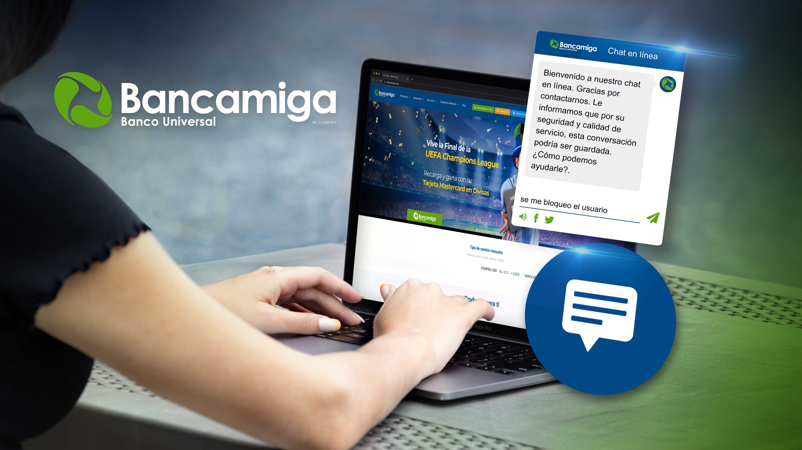Chat en Línea Bancamiga, Carmelo de Grazia