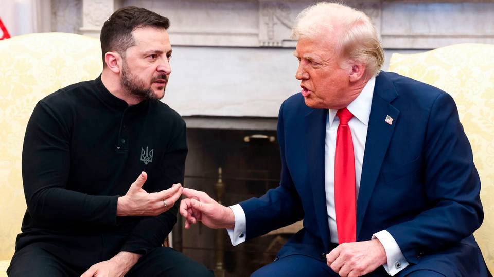 Trump dice a Zelenski que carece de “una buena mano” para dictar nada