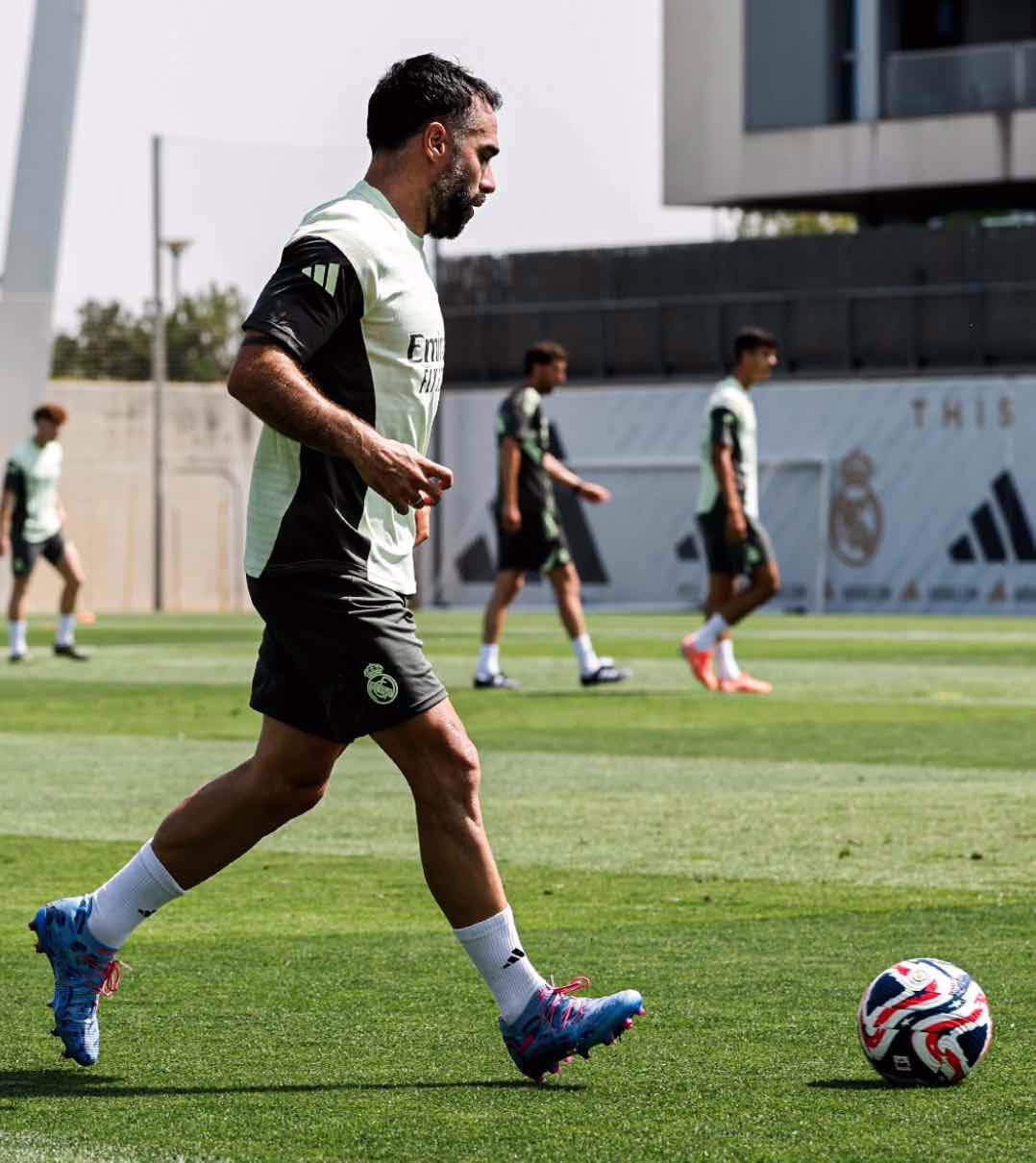Sesiones tacticas y fisicas para el Real Madrid