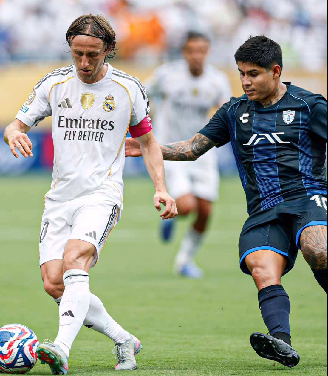 Real Madrid celebrates the decisive goal by Levy Garcia Crespo