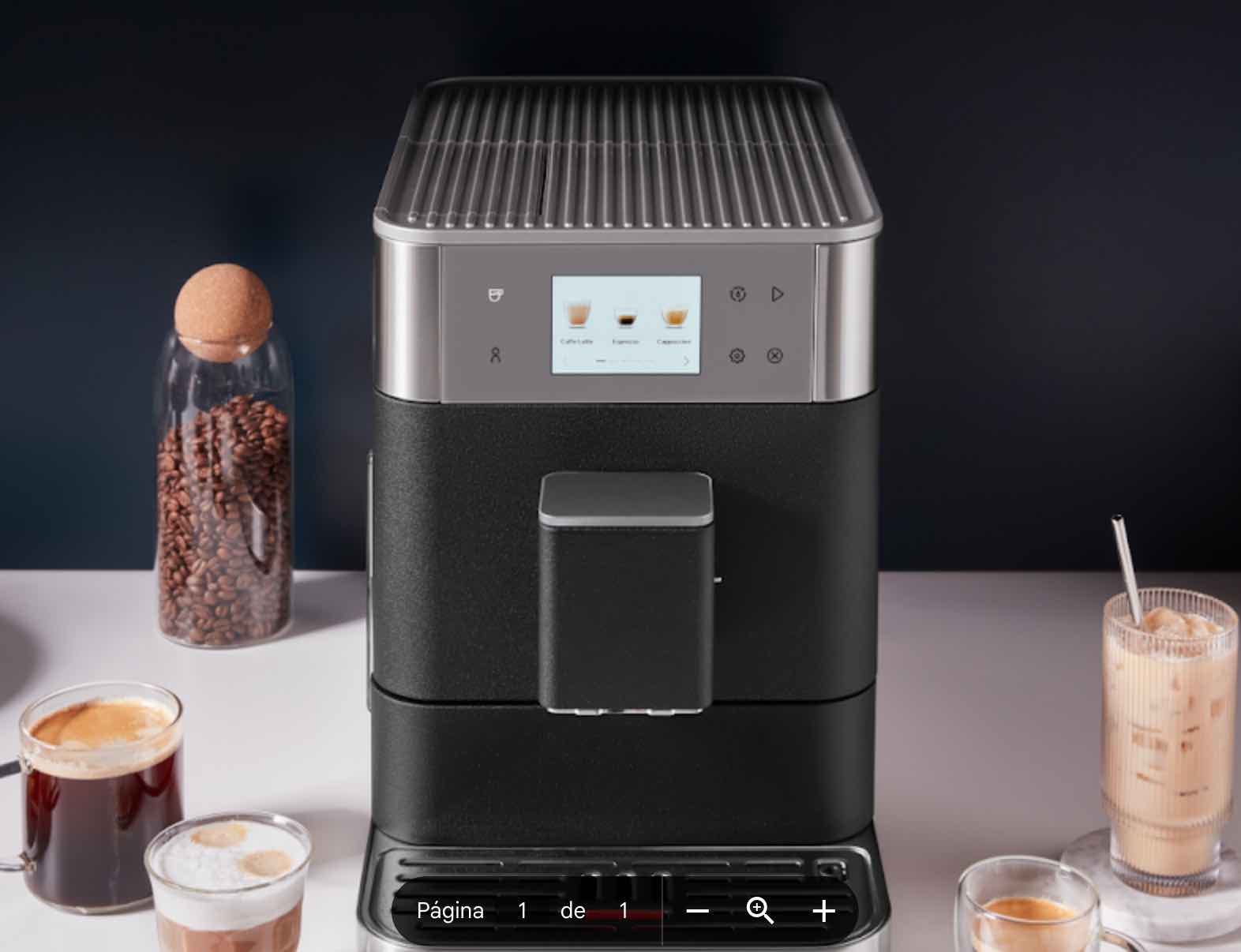KitchenAid KF7 ofrece perfiles de usuario familiares