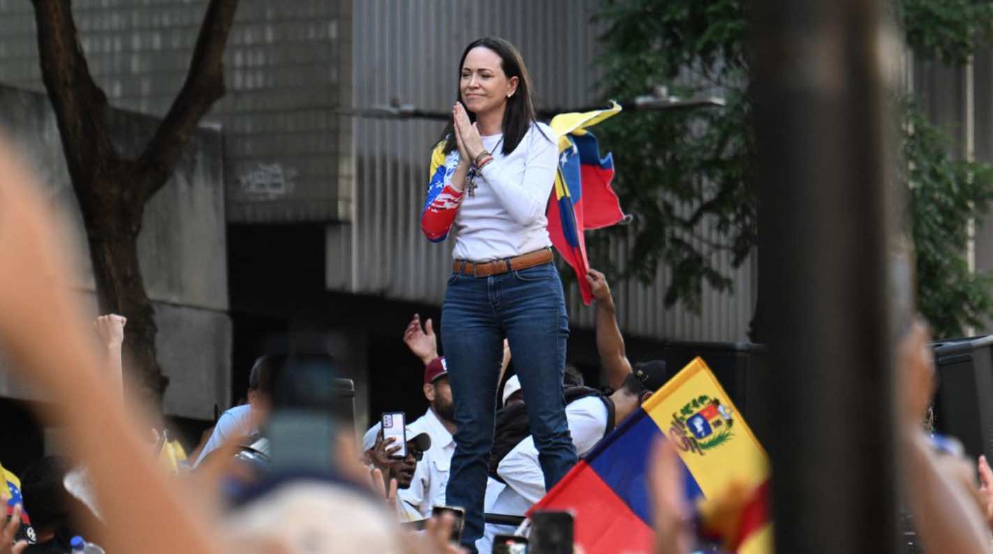 Maria Corina Machado reconoce a los presos politicos en su discurso