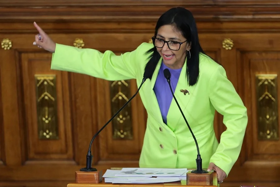 Delcy Rodríguez pide defender el desarrollo de hidrocarburos en Venezuela «sin ningún tipo de tutelaje»