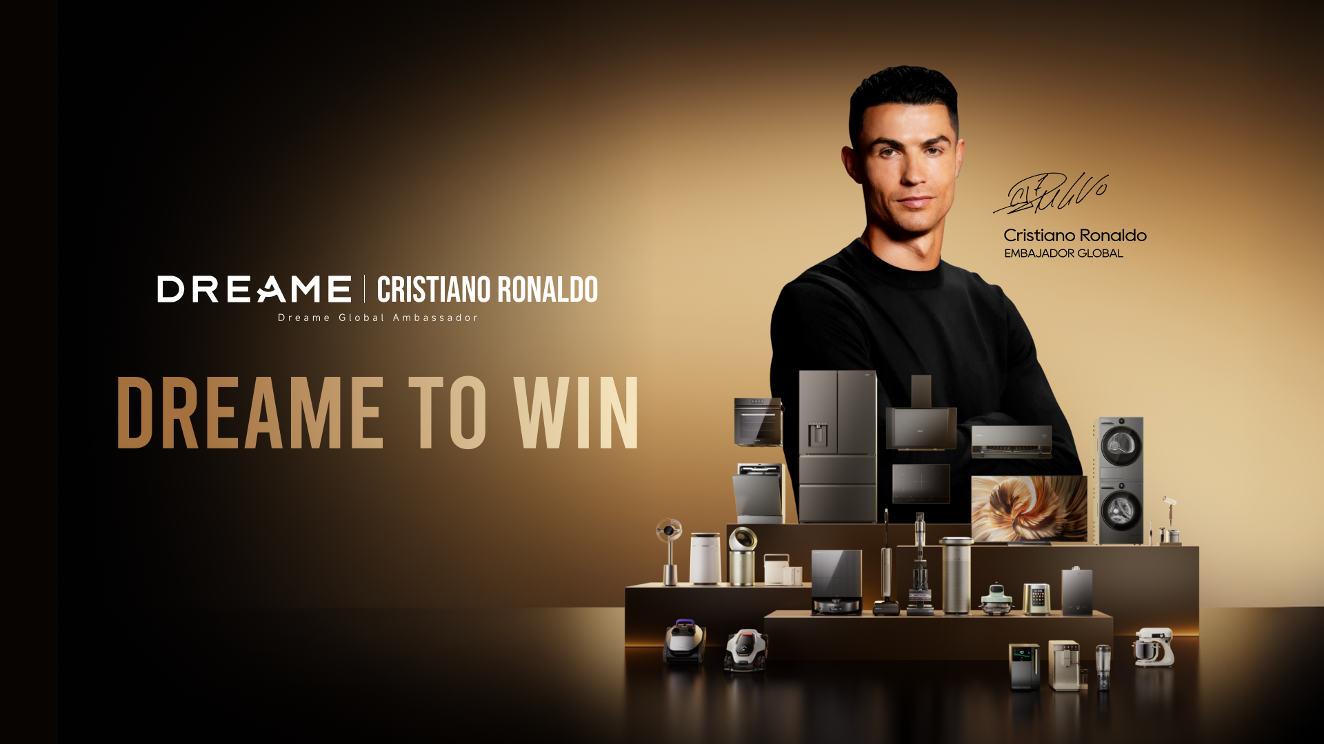 Una alianza de excelencia: Dreame Technology nombra a Cristiano Ronaldo como nuevo embajador global