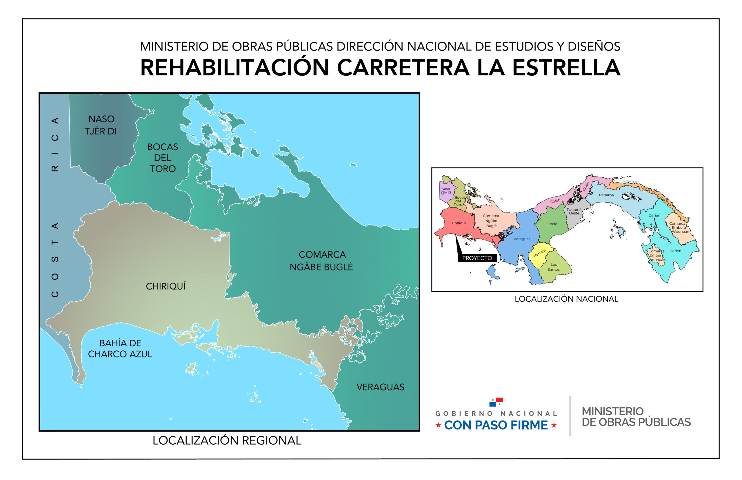 MOP impulsa rehabilitación vial y nueva ciclovía en La Estrella, Chiriquí