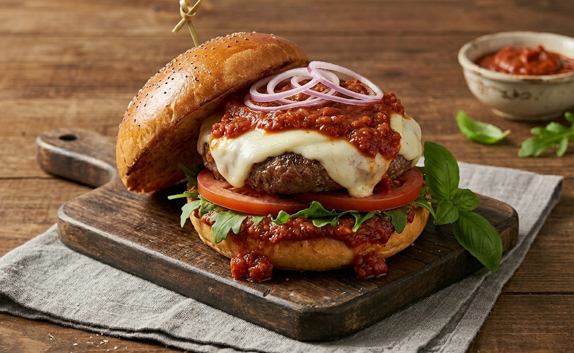 Hamburguesas con esencia italiana: el toque audaz de la Salsa Arrabiata