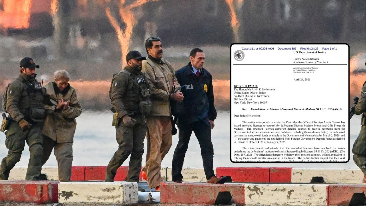 Departamento de Justicia de EE. UU. autoriza al régimen venezolano pagar defensa de Maduro y su esposa bajo dos condiciones: esto dice el documento oficial | NTN24.COM