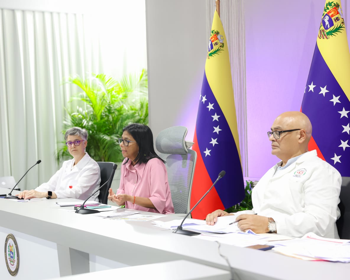 Delcy Rodríguez dice que su Gobierno ya distribuyó 47% de los medicamentos donados por EEUU – Efecto Cocuyo