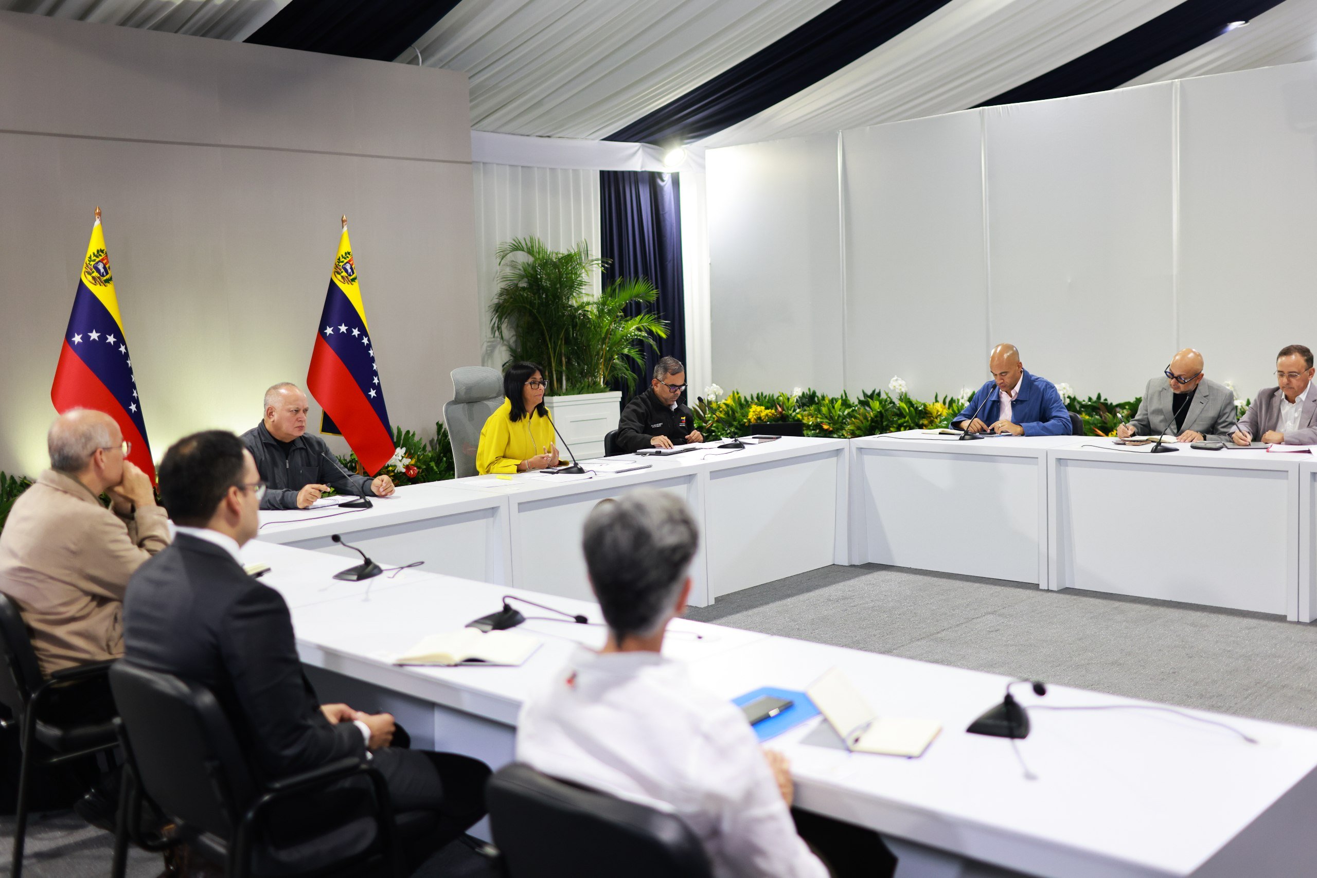 Delcy Rodríguez reúne gobernadores sobre crisis eléctrica