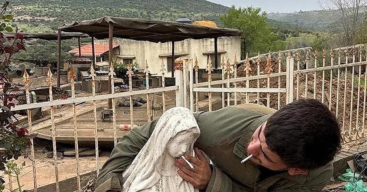 Prisión para soldados israelíes por profanar estatua de la Virgen