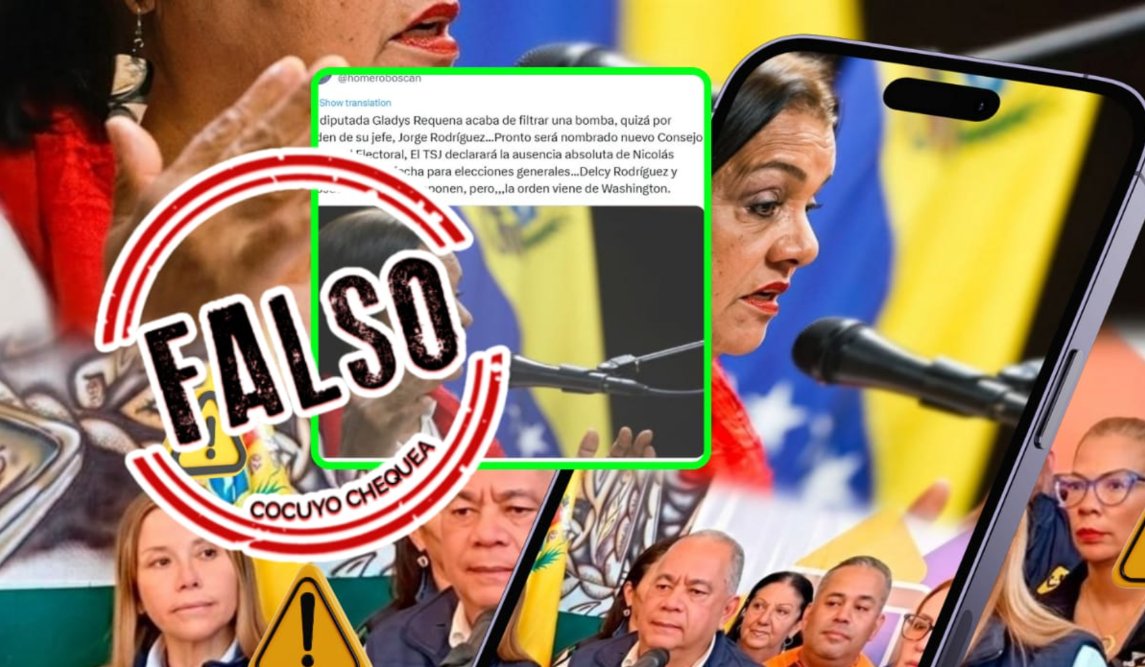 Falso rumor sobre nuevo CNE y elecciones en Venezuela