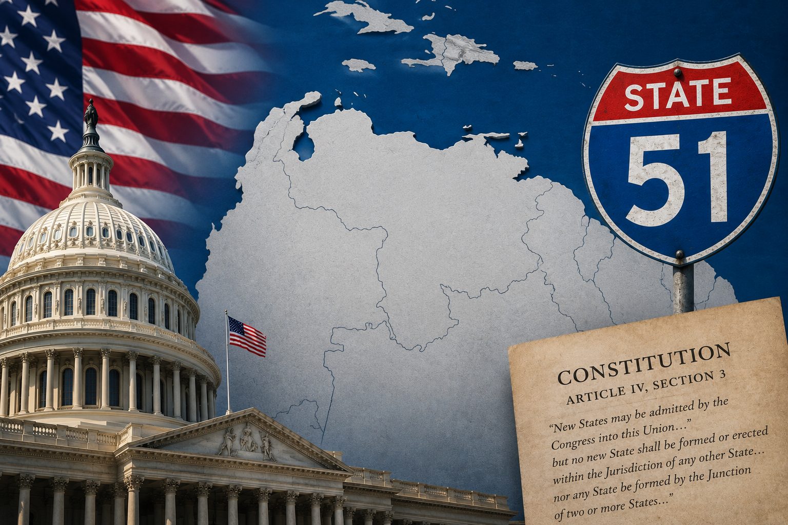 ¿Puede Venezuela convertirse en estado 51 de Estados Unidos?