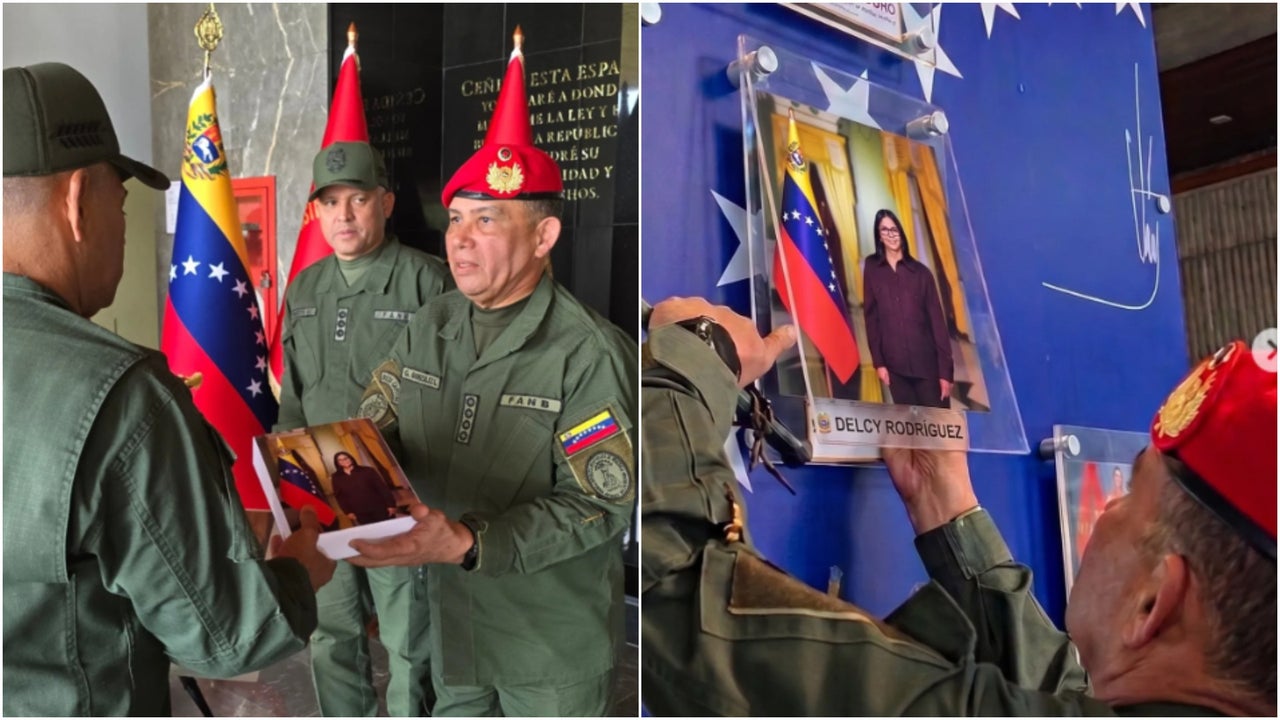 Ministerio de Defensa venezolano presenta foto oficial de Delcy Rodríguez