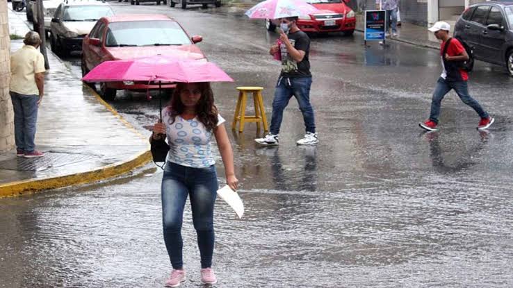 Inameh prevé lluvias y actividad eléctrica en varias regiones