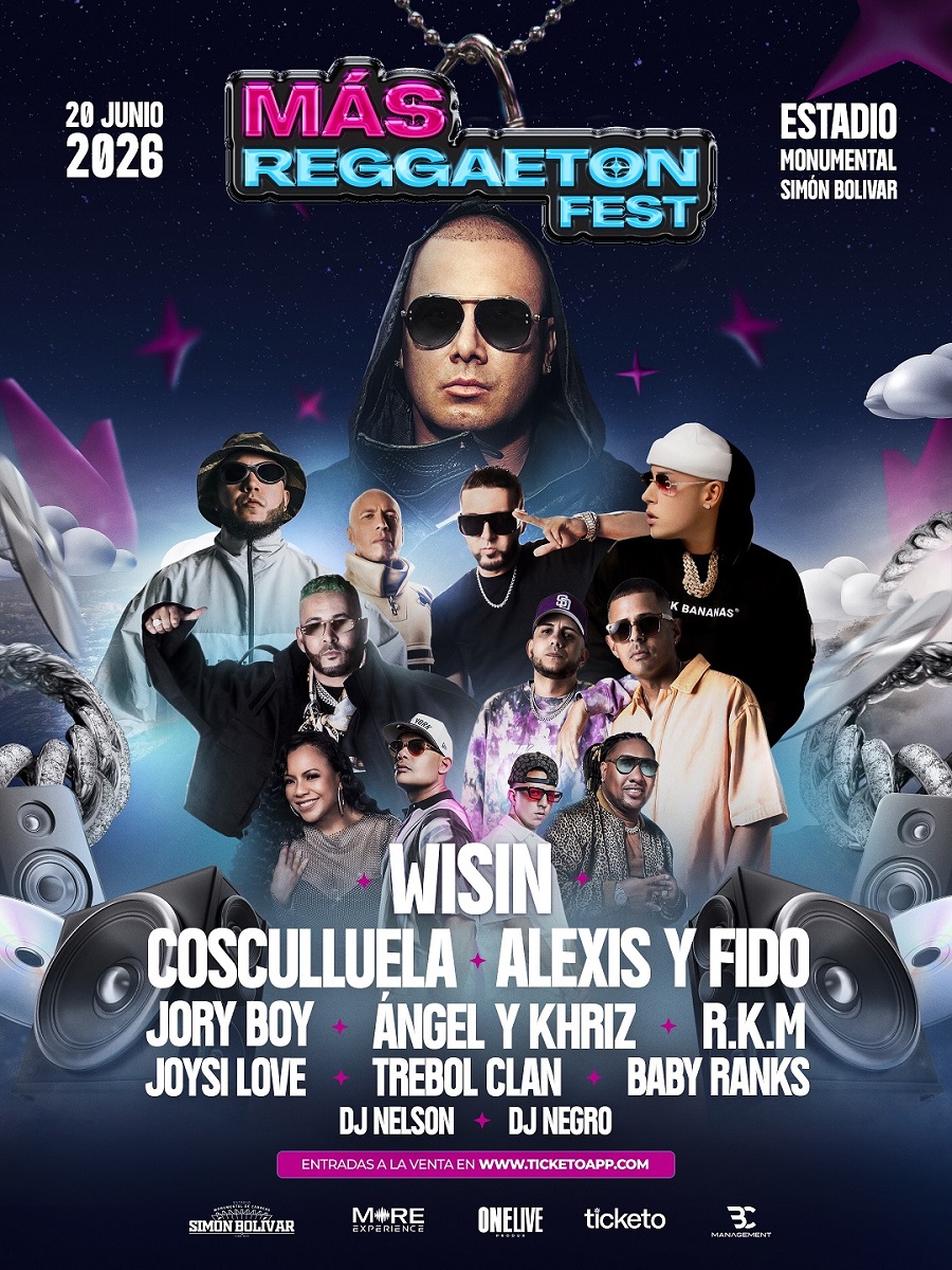 Venezuela prepara Más Reggaetón Fest con Wisin y tecnología internacional