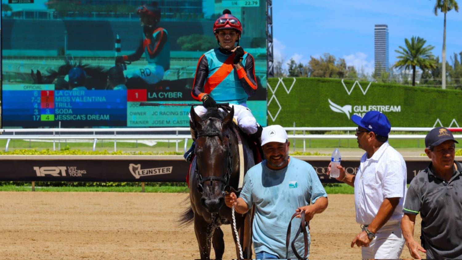 Jockey venezolano Rafael Dumont logra primera victoria en Florida