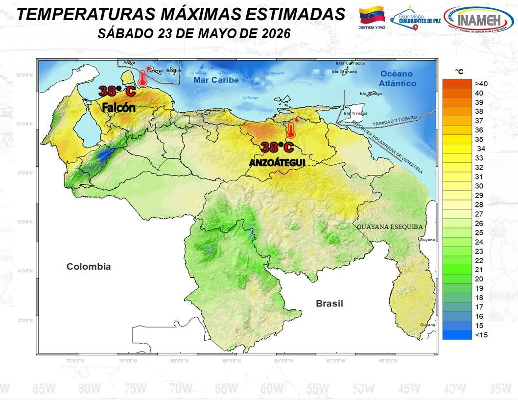 Inameh prevé lluvias con descargas eléctricas en Venezuela