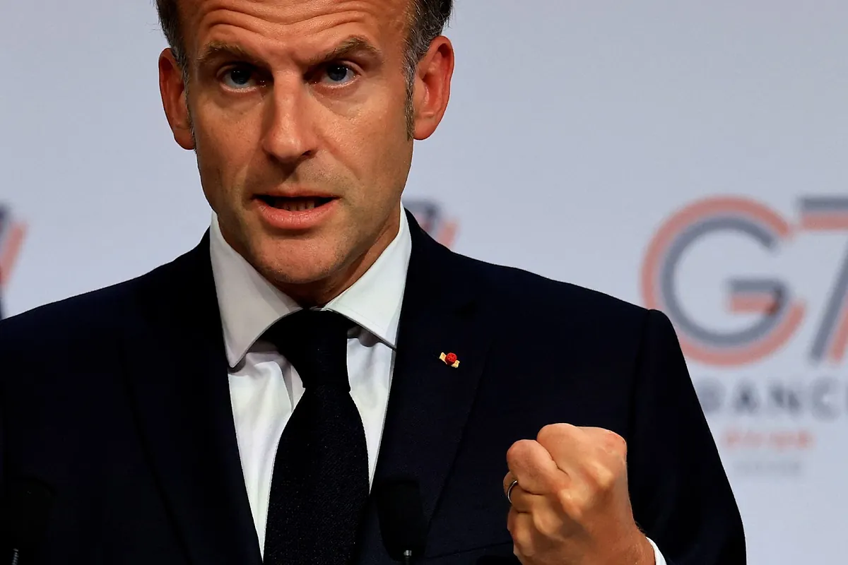 Macron concluye que “Ucrania avanza y Rusia retrocede” tras la reunión del G-7