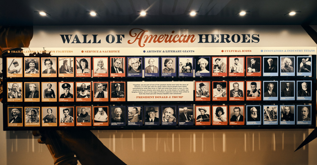 Inside Trump’s Touring Exhibition of American Heroes