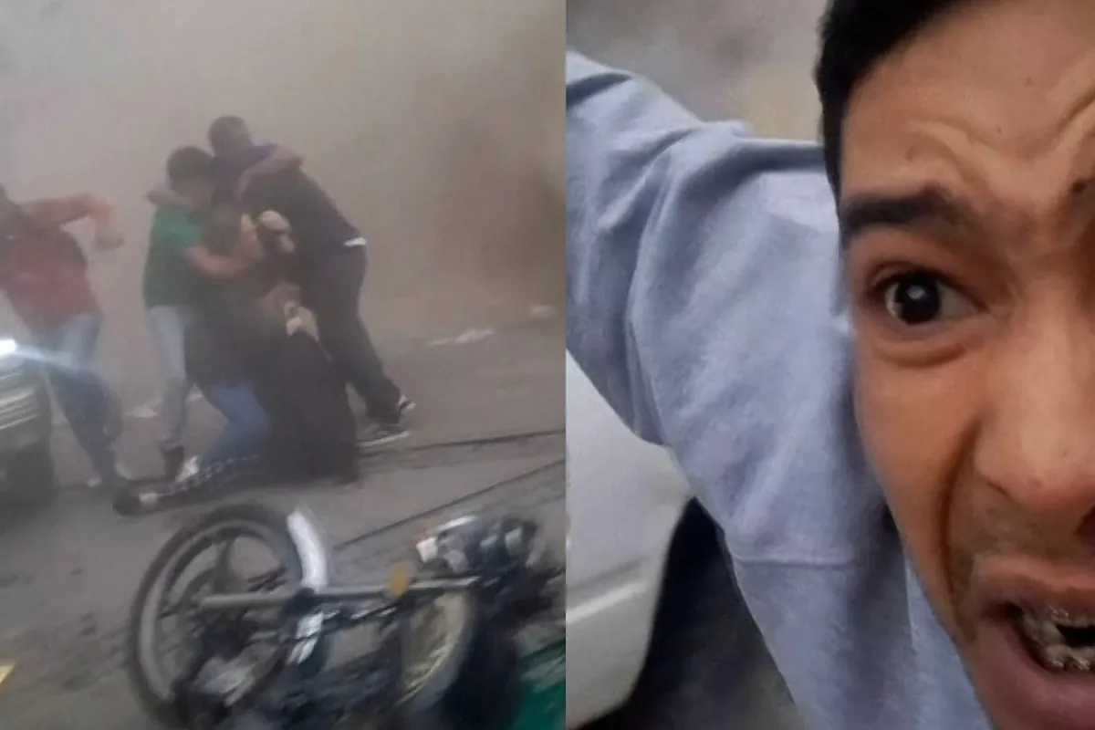 Colapsa un edificio en pleno directo en el terremoto de Venezuela: “¡Mi mamá, huevón!”