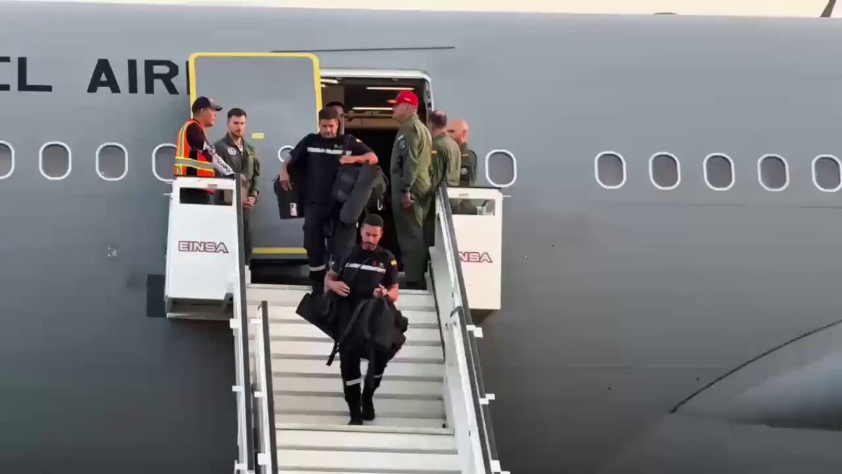 Aterriza en Venezuela el avión militar español con unidades de rescate y emergencia