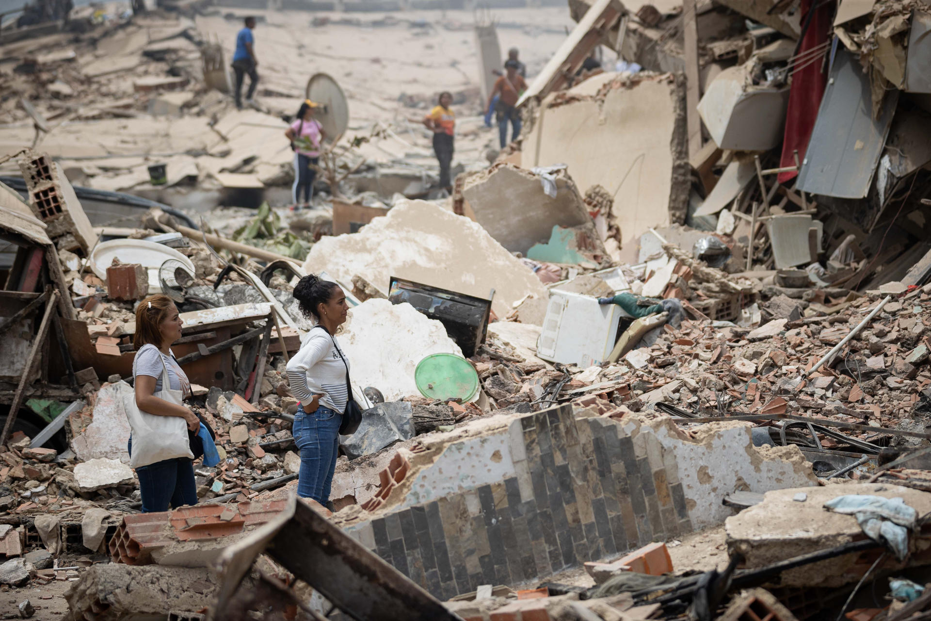 La zona cero del los terremotos de Venezuela, militarizada y con fuertes restricciones