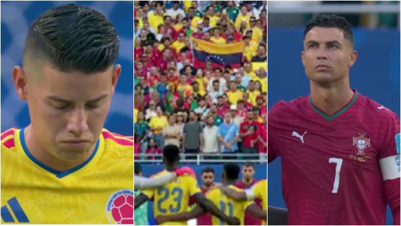 Más que fútbol: sentido minuto de silencio en el partido Colombia vs. Portugal por la tragedia que vive el pueblo venezolano | NTN24.COM