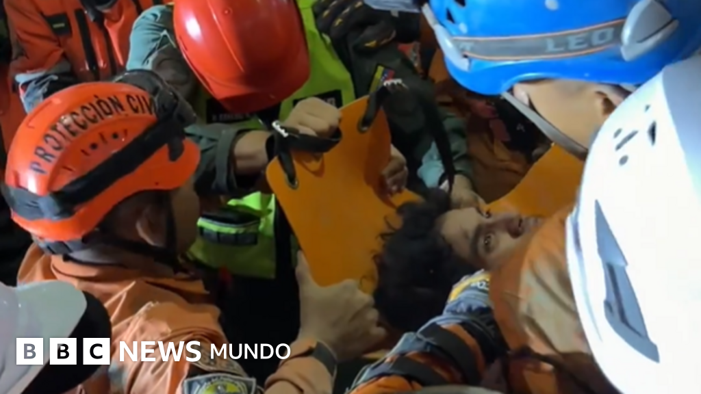 Rescatan a un joven de 21 años tras 106 horas bajo los escombros por el doble terremoto de Venezuela – BBC News Mundo