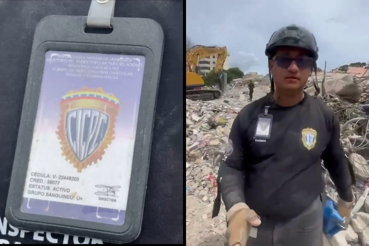 Detuvieron al Cicpc que fue sorprendido con dólares entre los escombros de la tragedia