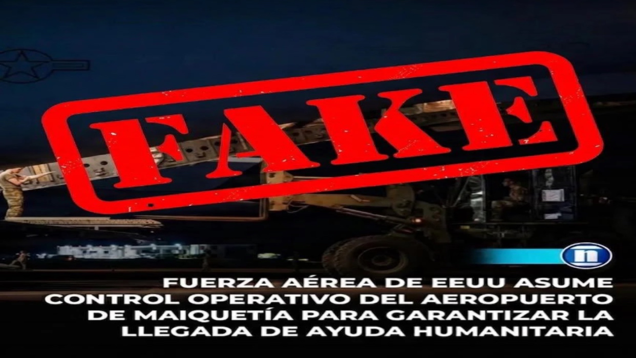 Miraflores al Momento desmiente noticia falsa sobre supuesto control estadounidense del Aeropuerto de Maiquetía