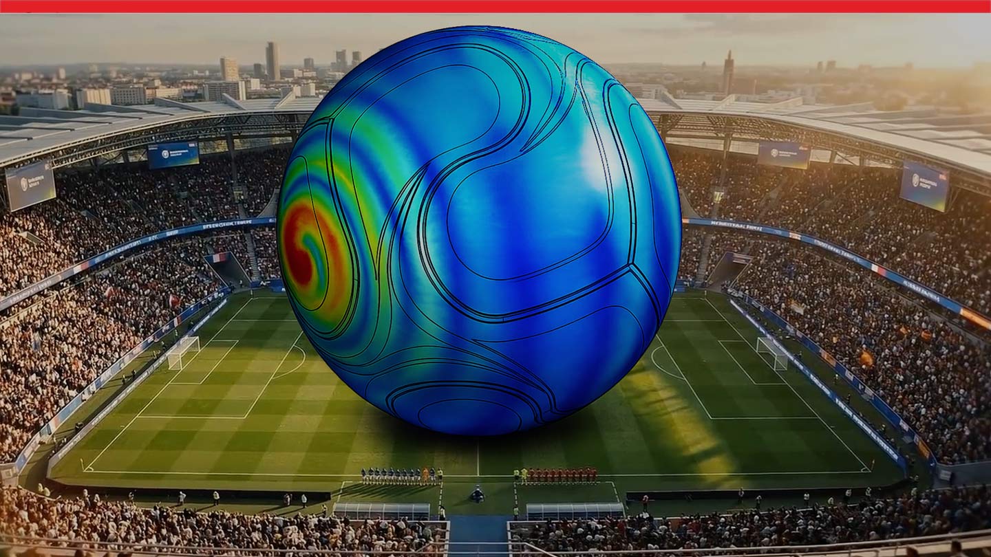 El balón de fútbol de 1930 frente al balón moderno, simulados con SOLIDWORKS de Dassault Systèmes | EntornoInteligente.com