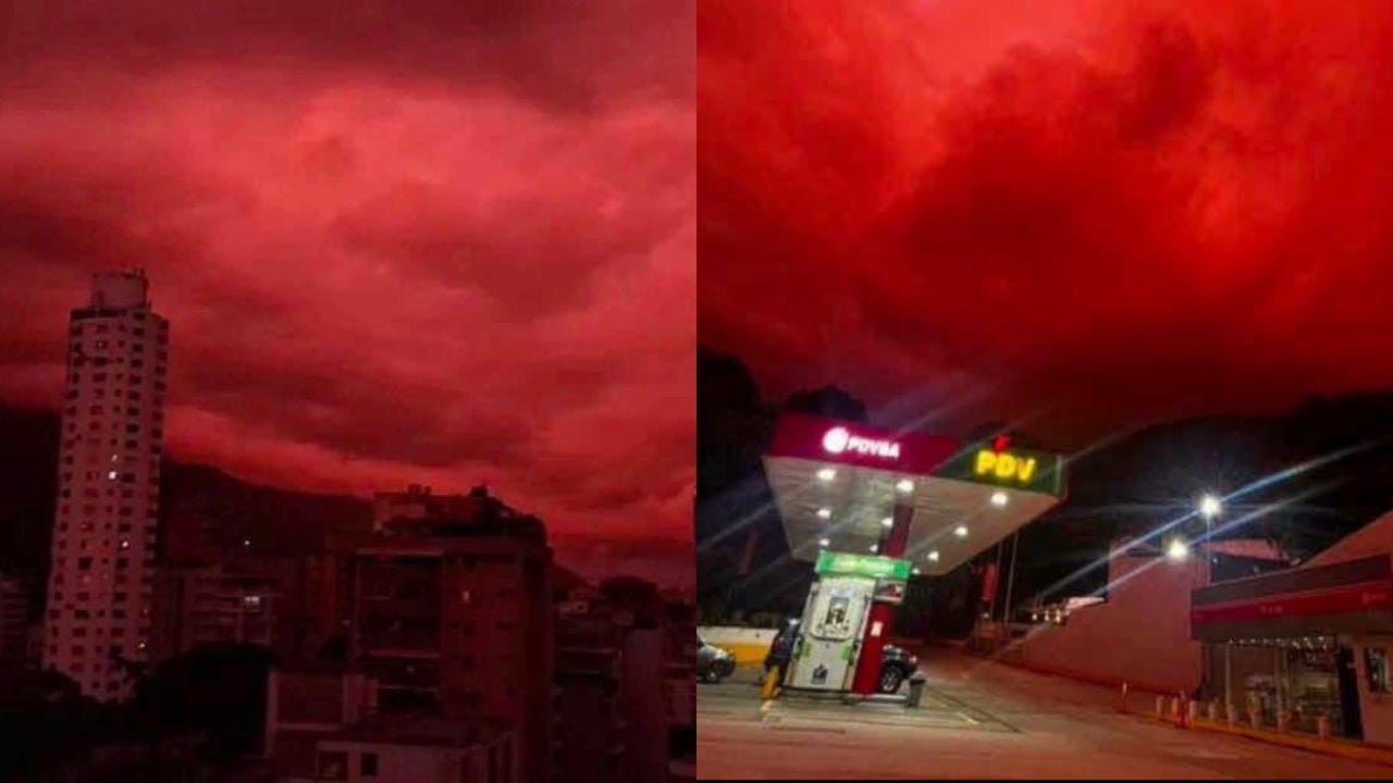 Las impactantes imágenes del ‘cielo rojo’ que se vio en Venezuela; expertos despejan dudas sobre este fenómeno | NTN24.COM