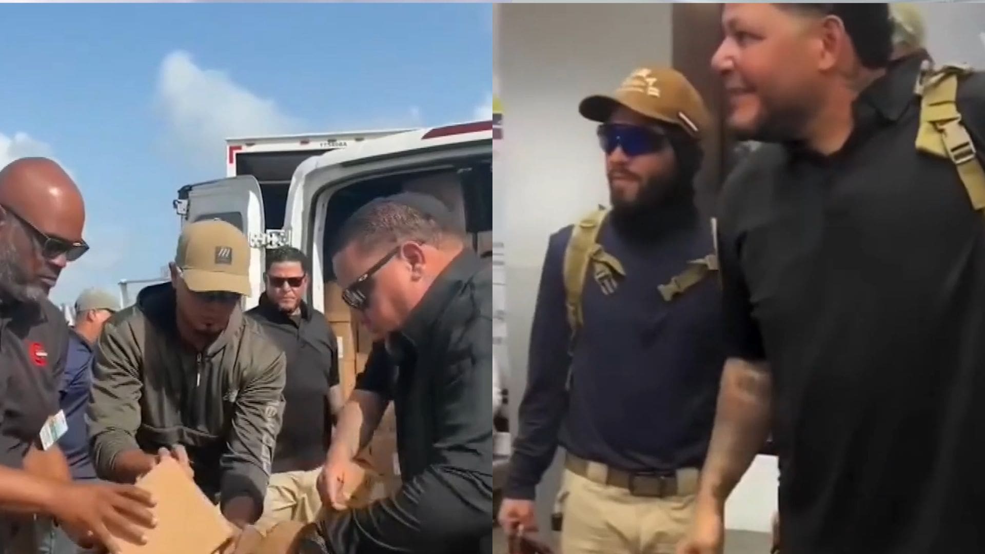 Yadier Molina aterriza en Venezuela con 4.5 toneladas de ayuda humanitaria (+Video)