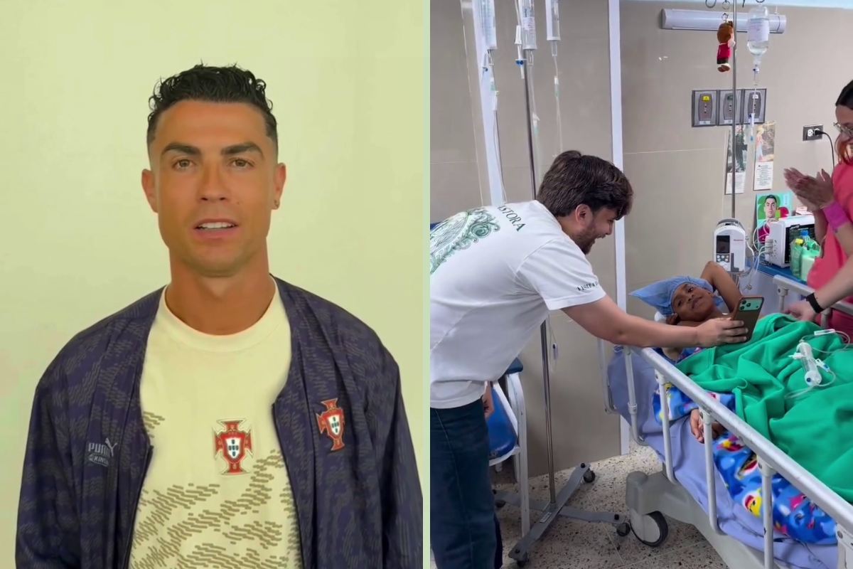 ¡Emotivo! Cristiano Ronaldo le cumplió el sueño a un niño venezolano que sobrevivió a los terremotos (VIDEO)