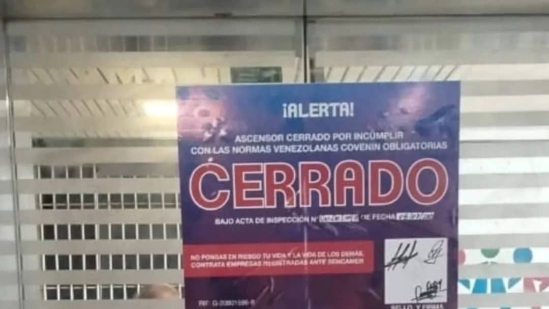 Clausuran de ascensores en edificios residenciales de Parque Central