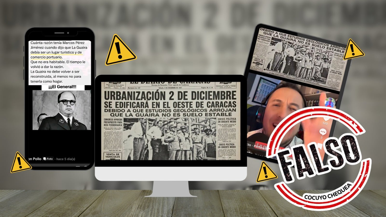 Falsa portada de El Diario de Caracas sobre La Guaira fue creada con Inteligencia Artificial – Efecto Cocuyo