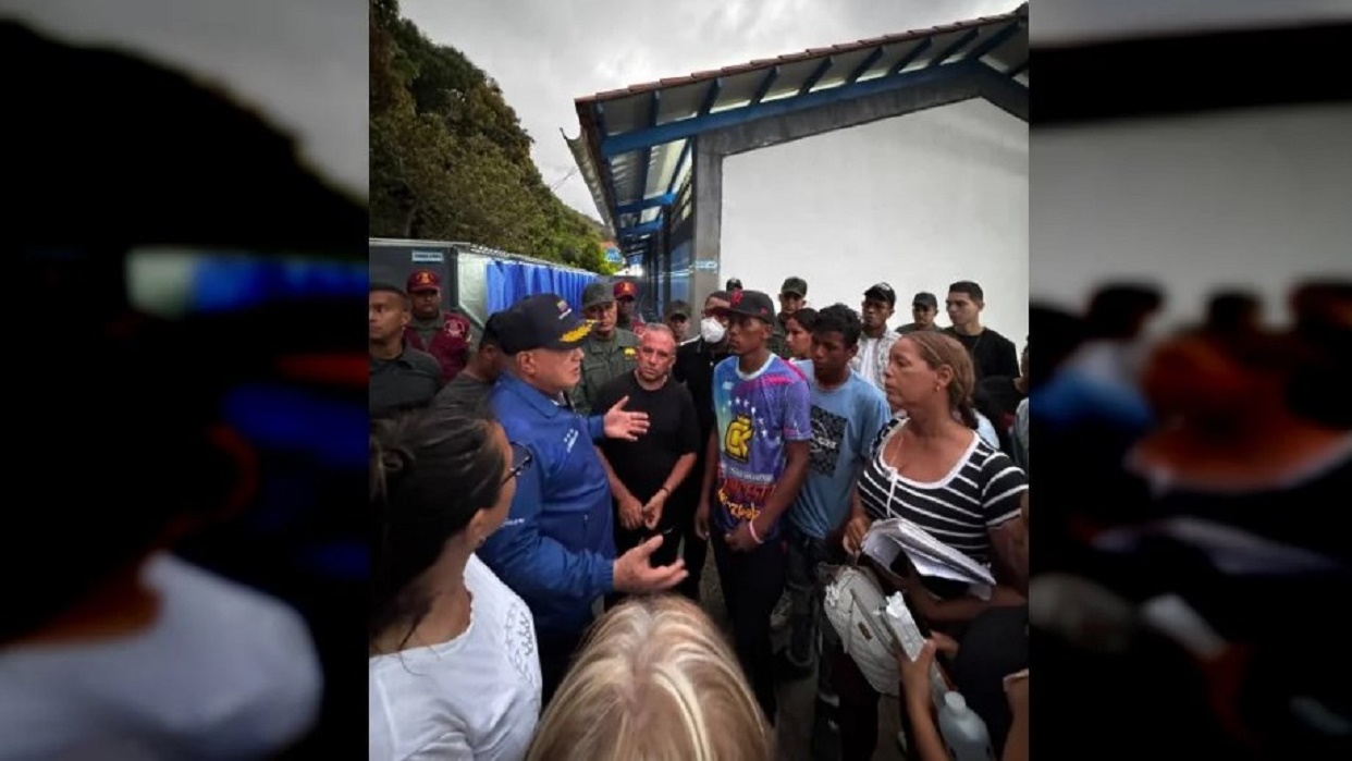 Diosdado Cabello supervisa adecuación del Campamento Transitorio Martin Luther King de La Guaira