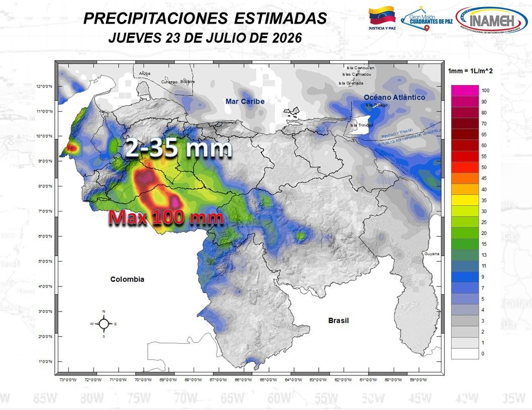 Inameh prevé fuertes marejadas en las costas venezolanas este #23Jul