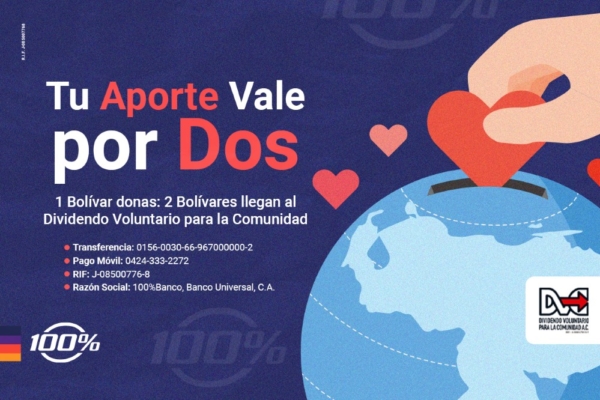 100nco activa campaña solidaria #Tu Aporte Vale por Dos y exonera comisiones BCV en Puntos de Ventas en zonas afectadas por sismos – bancaynegocios.com