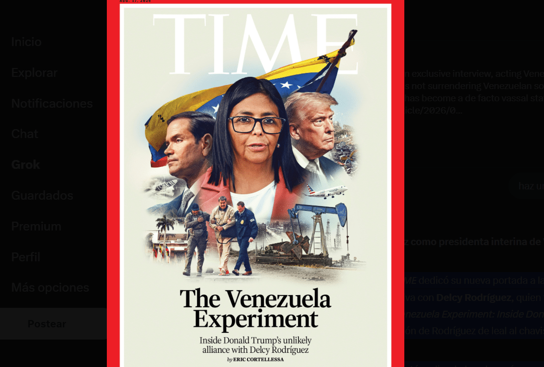 Delcy Rodríguez en portada de Time: “Pasó de aliada de Maduro a representante de Trump” – Efecto Cocuyo