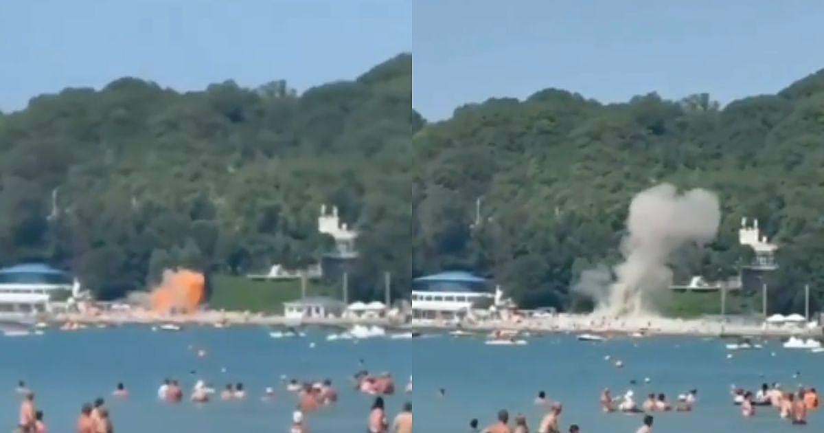 Un dron ucraniano mata a seis personas en una playa junto a un resort turístico en el Mar Negro
