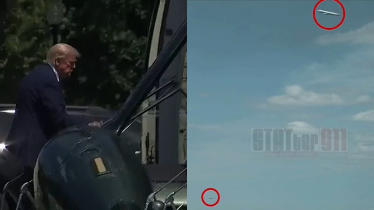El momento exacto en el que el helicóptero en el que viajaba Trump se acerca con riesgo a un avión comercial | NTN24.COM