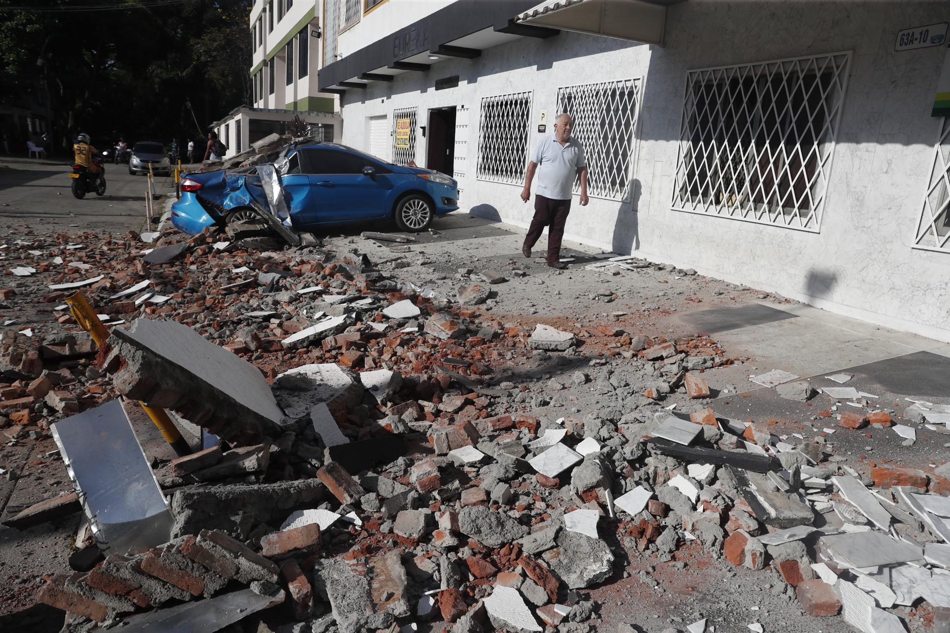 Caos y preocupación: las impresionantes IMÁGENES que dejó el terremoto de 7,4 en Colombia