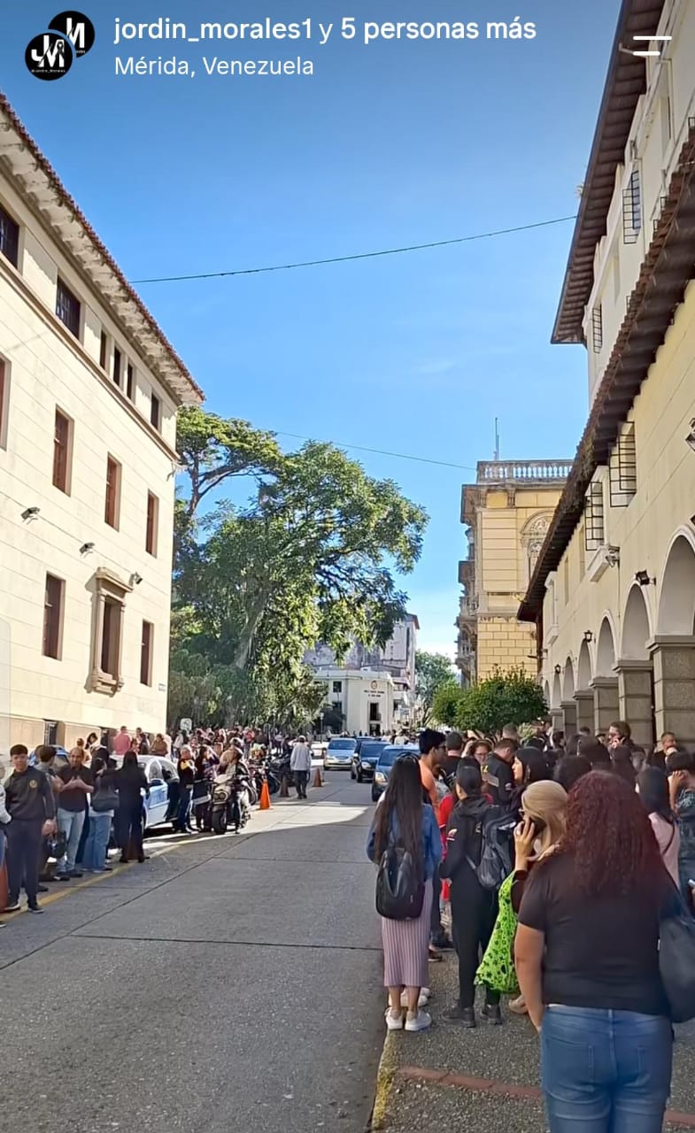 Reportan evacuaciones en el centro de Mérida tras percibirse el terremoto con epicentro en Colombia < El Informador Venezuela