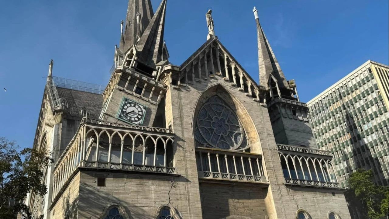 En video quedó registrado el momento exacto del colapso de una parte de la Catedral de Manizales: cifra de muertos por el terremoto en Colombia sigue aumentando | NTN24.COM