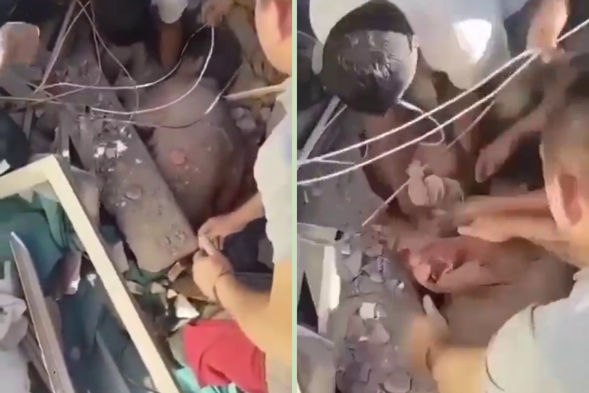 El momento que devolvió la esperanza en Colombia: así rescataron a una madre y su bebé entre los escombros (VIDEO)