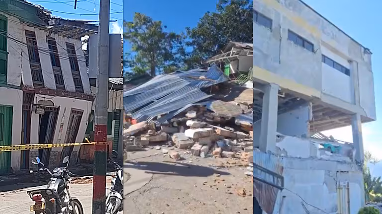 Municipio colombiano casi desaparece tras el terremoto: reporta destrucción del 80 %