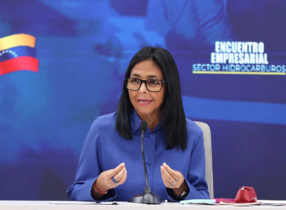 Delcy Rodríguez volvió a prometer mejoras eléctricas en Venezuela tras firma de contrato con Impsa