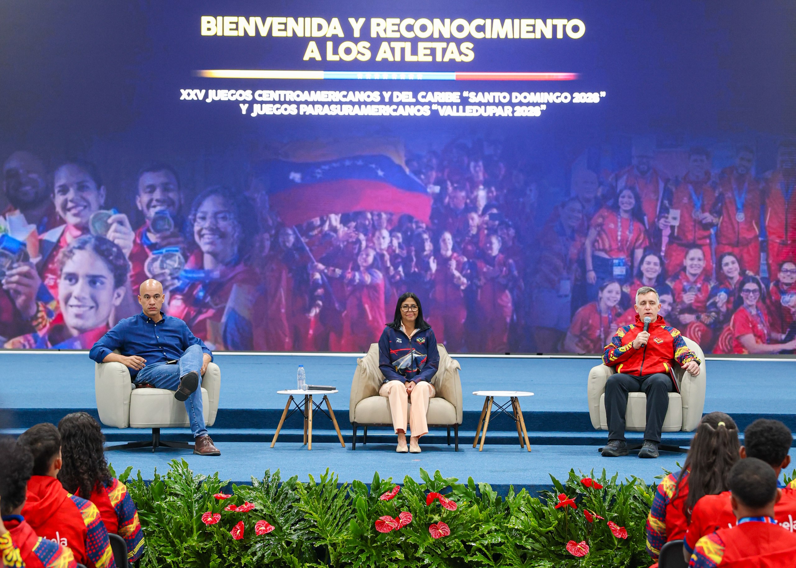 Delcy apuesta por conseguir que Caracas sea sede de los Juegos Centroamericanos y del Caribe de 2030